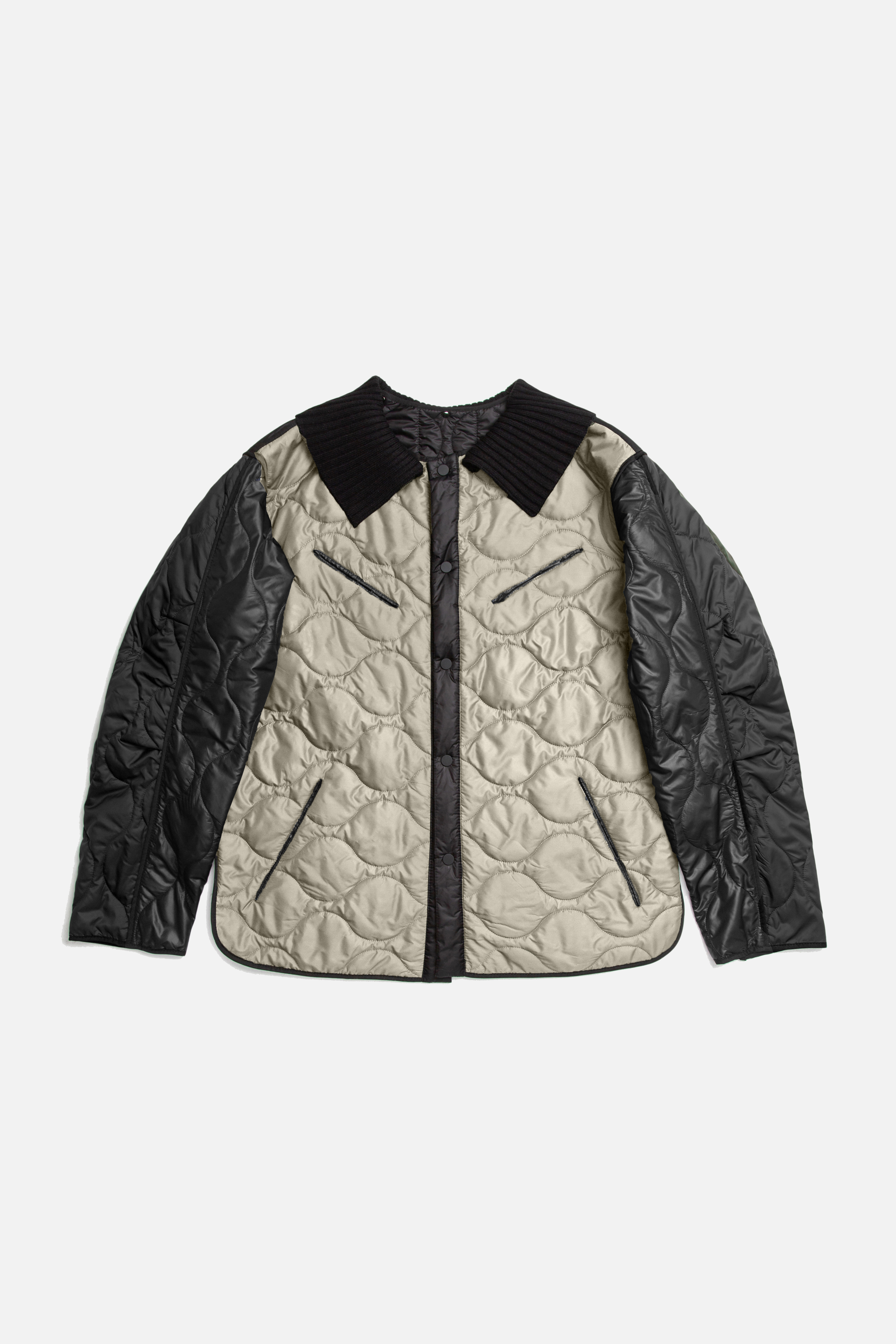PATCH бомбер: colourblock - beige/black